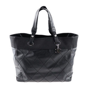 Chanel Biarritz Paris Black Bag MM